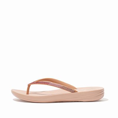 Fitflop Iqushion Ombre Sparkle - Flip Flops Damen - Beige (HGF851903)